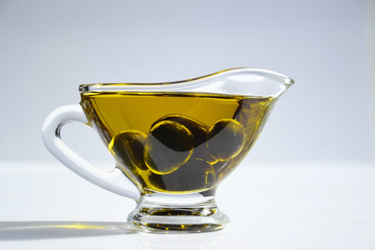 Olive oil with olives